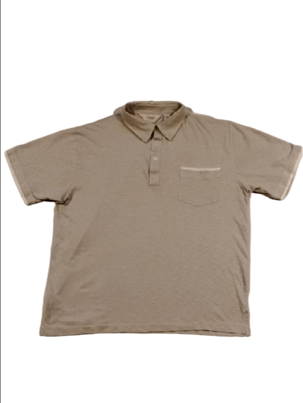 3/$20 Classics by Palmland Gray Striped Men’s Polo Shirt